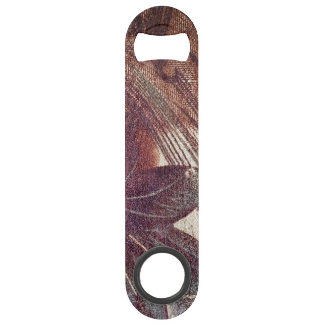 Conception florale marron abstraite 1 (Devant)