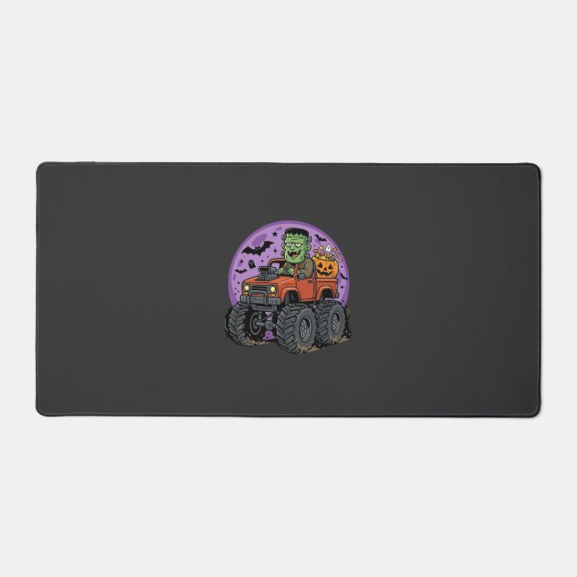 Conception graphique de camion monstre Frankenstei (Recto)