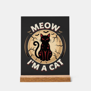Conception graphique de chat Meow Halloween_1