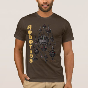Conception graphique de T-shirt de robotique