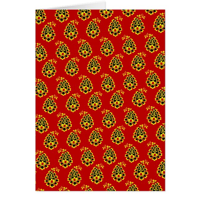 Conception indienne traditionnelle de tissu (Devant)