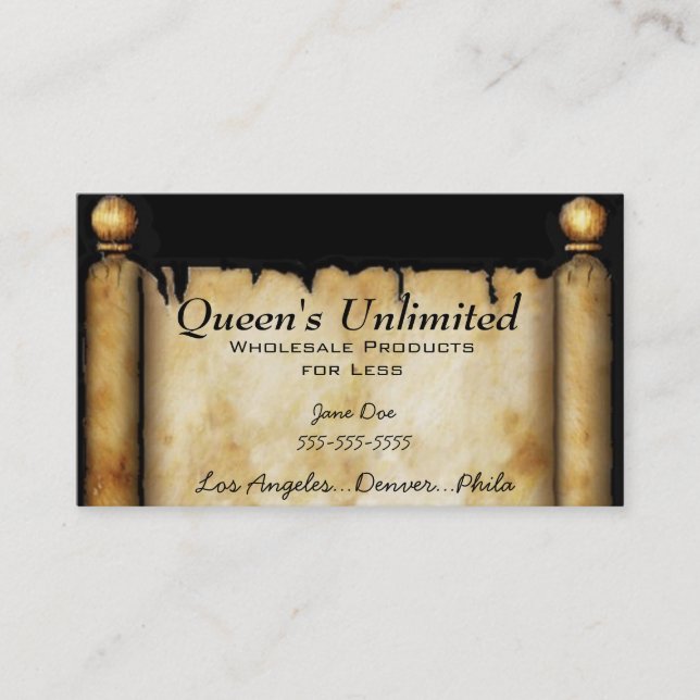 Conception majestueuse de cartes de visite (Devant)