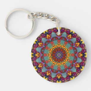 Conception Mandala Géométrique Violet Bleu-64351