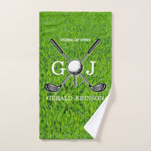 Conception minimaliste de monogramme de golf sur m