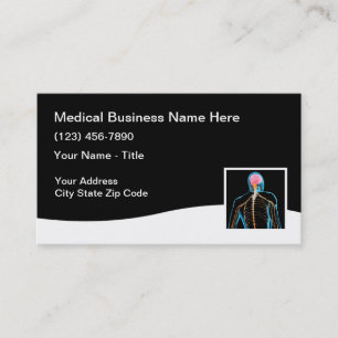 Conception moderne des Cartes de visite Médicales