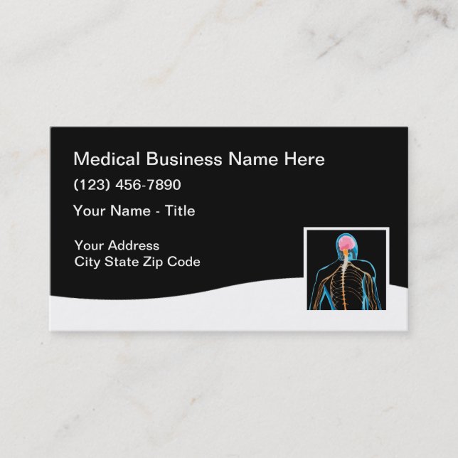 Conception moderne des Cartes de visite Médicales (Devant)
