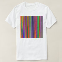 Conception multicolore sur T-Shirt blanc