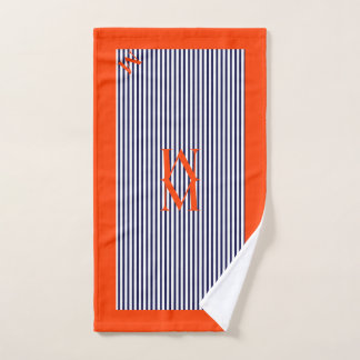 Conception Nautique Orange Et Marine Personnalisée