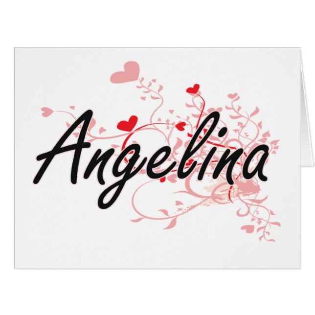 Conception nommée artistique d'Angelina avec des (Devant horizontal)