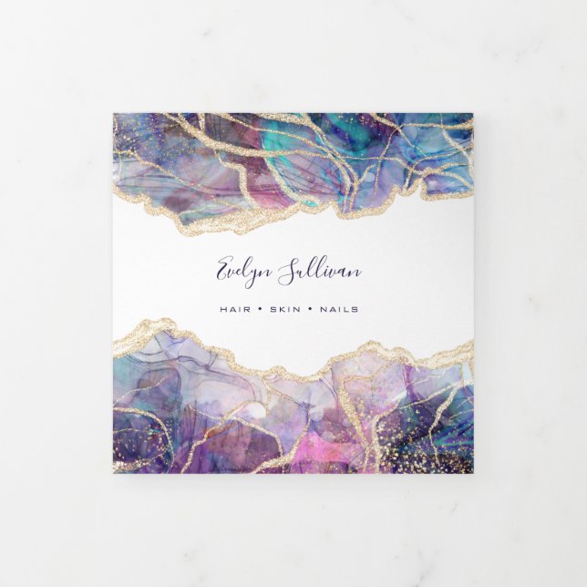 Conception Opale foncée triple Brochure (Protection)