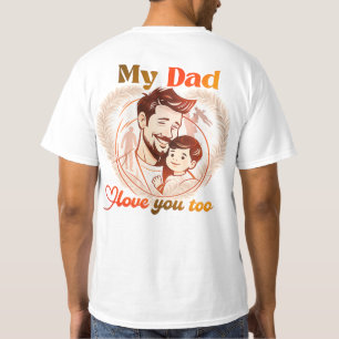 Conception pour la fête des pères t-shirts fête