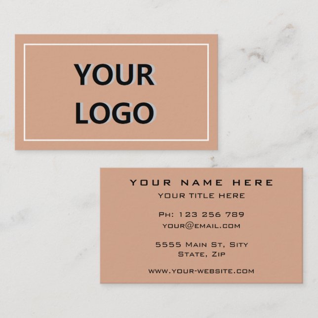 Conception professionnelle Carte de visite personn (Devant / Derrière)