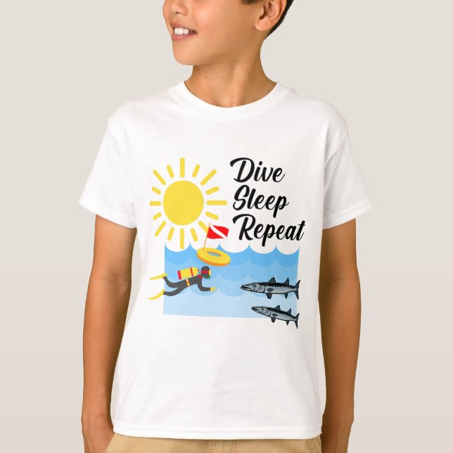 Conception répétée du sommeil de plongée - T-shirt (Devant)