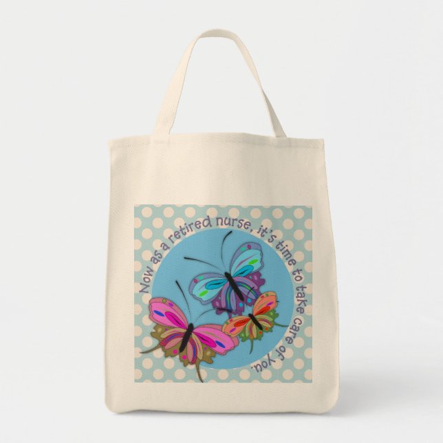 Conception retirée de papillons de sac fourre-tout (Devant)