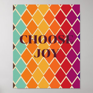 Conception rétro, Affiche Choisissez la Joie