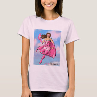 Conception rose 6 de T-shirt de croisé