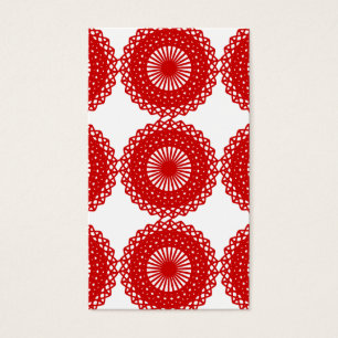 Conception rouge de motif de dentelle