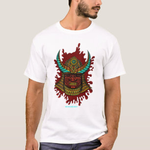 Conception samouraï japonaise de T-shirt de cool