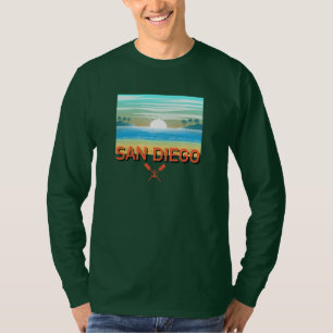 Conception San Diego - T-shirt simple à manches lo