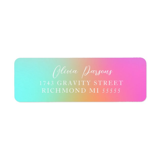 Conception Scénario Ombre Rainbow Gradient (Devant)