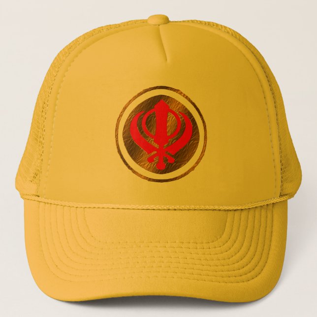 Conception sikhe de casquette de décalque de (Devant)