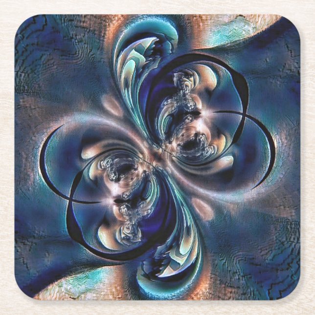 Conception  square paper coaster (Front)