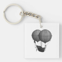 Conception Steampunk Machine Volante Noir et Blanc