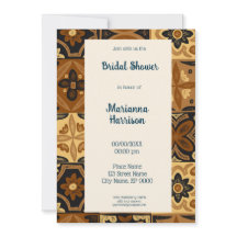 Conception Talavera Mexicaine Invitation de douche
