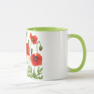 Conception ukrainienne rouge de tasse de café de