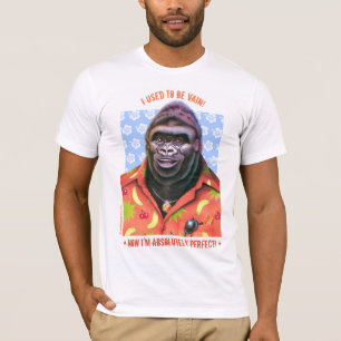Conception vaine de gorille de T-shirt