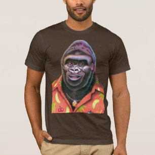 Conception vaine géante de gorille de T-shirt