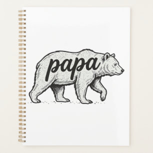 Conception vectorielle de gravure vintage Papa Bea