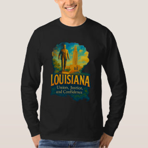 Conception vibrante de T-shirt artistique de Louis