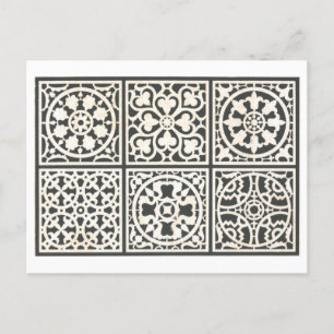 Conception vintage pour Carreaux Mosaic Carte post