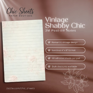Conception Vintage Shabby Chic Post-it® Notes 3M