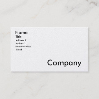 Conceptions de carte de visite