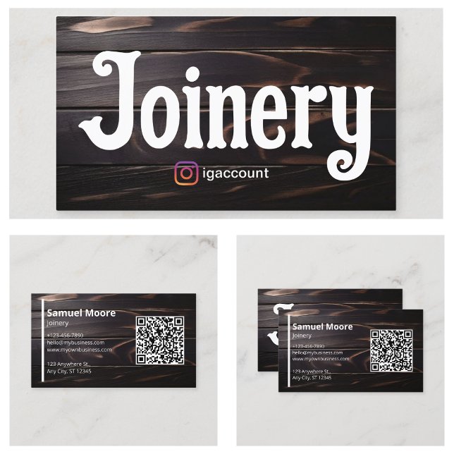 Conceptions de Cartes de Visite Menuiserie Charpen (Carpenters Joinery Wood Visit Card Designs
)