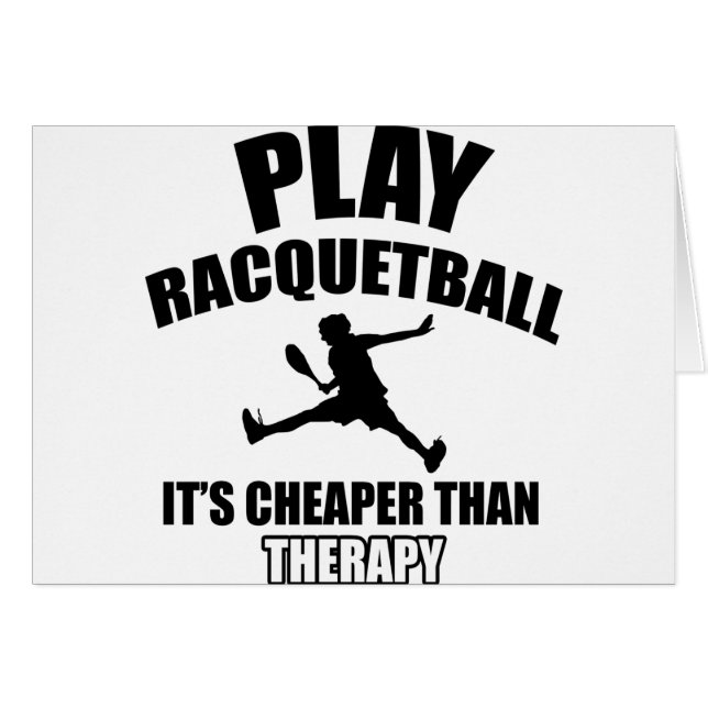 Conceptions de joueur de racquetball (Devant horizontal)