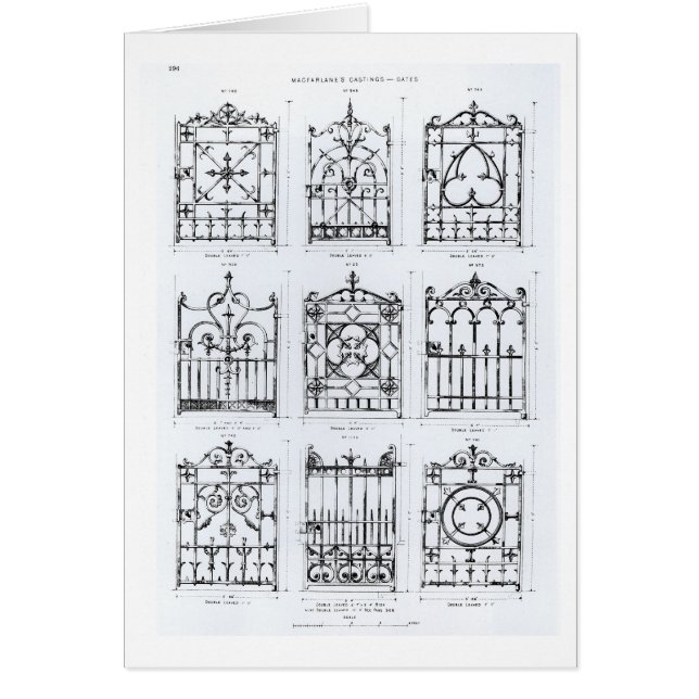 Conceptions pour des balustrades de fonte, de (Devant)