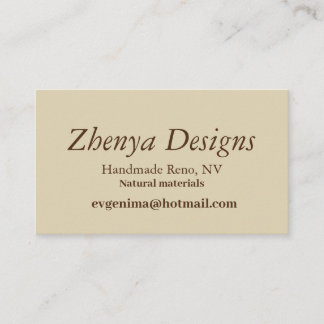 Conceptions standard de Zhenya de carte de visite