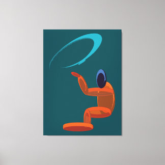 Conceptual Abstract Cosmic Figure  Canvas Print