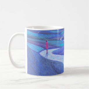 Conceptual art, surreal artwork, hope life dream w coffee mug