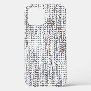 Conceptual background leaves drawing pattern. Styl iPhone 12 Case