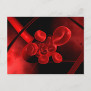 Conceptual Image Of A Blood Vessel Postcard