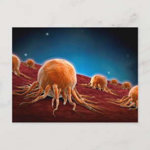 Conceptual Image Of Cancer Virus 3 Postcard