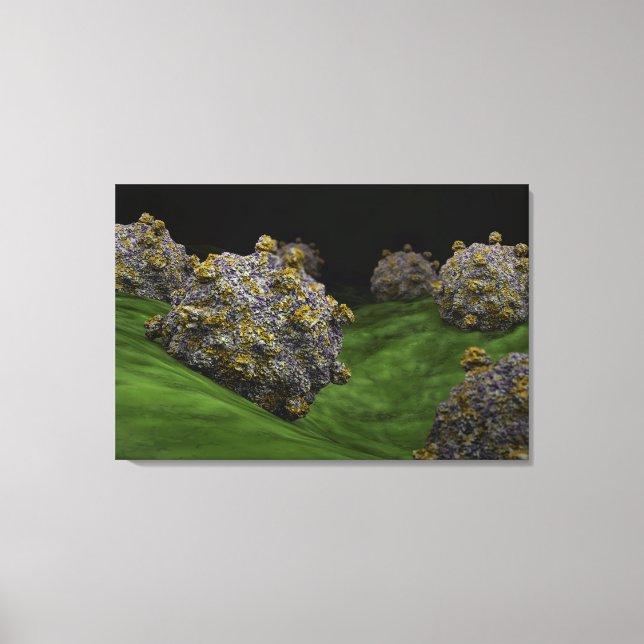 Conceptual Image Of Coxsackievirus 1 Canvas Print (Front)