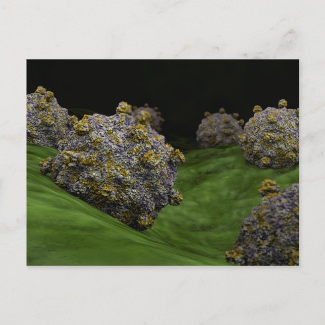 Conceptual Image Of Coxsackievirus 1 Postcard (Front)