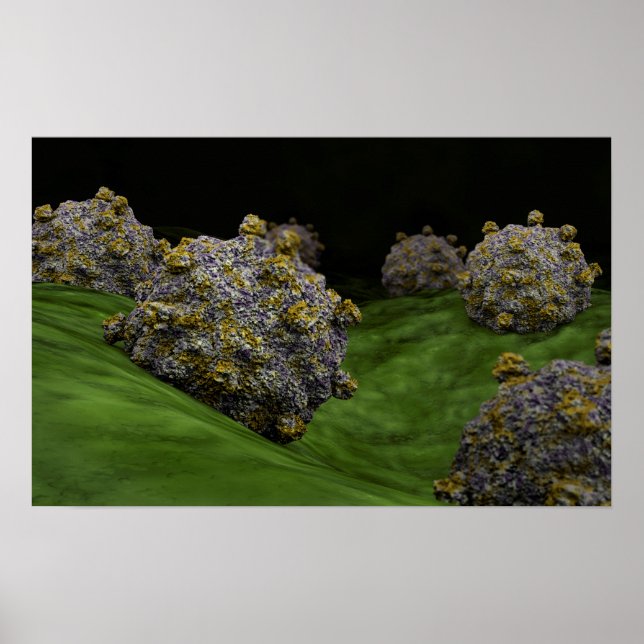 Conceptual Image Of Coxsackievirus 1 Poster (Front)