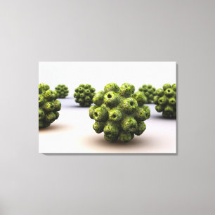Conceptual Image Of Polyomavirus Canvas Print