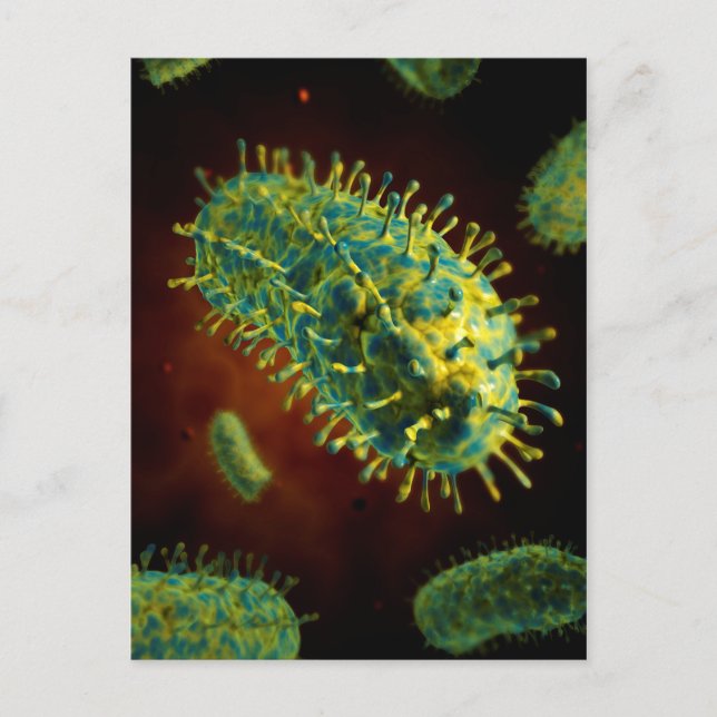 Conceptual Image Of Rabies Virus 1 Postcard (Front)